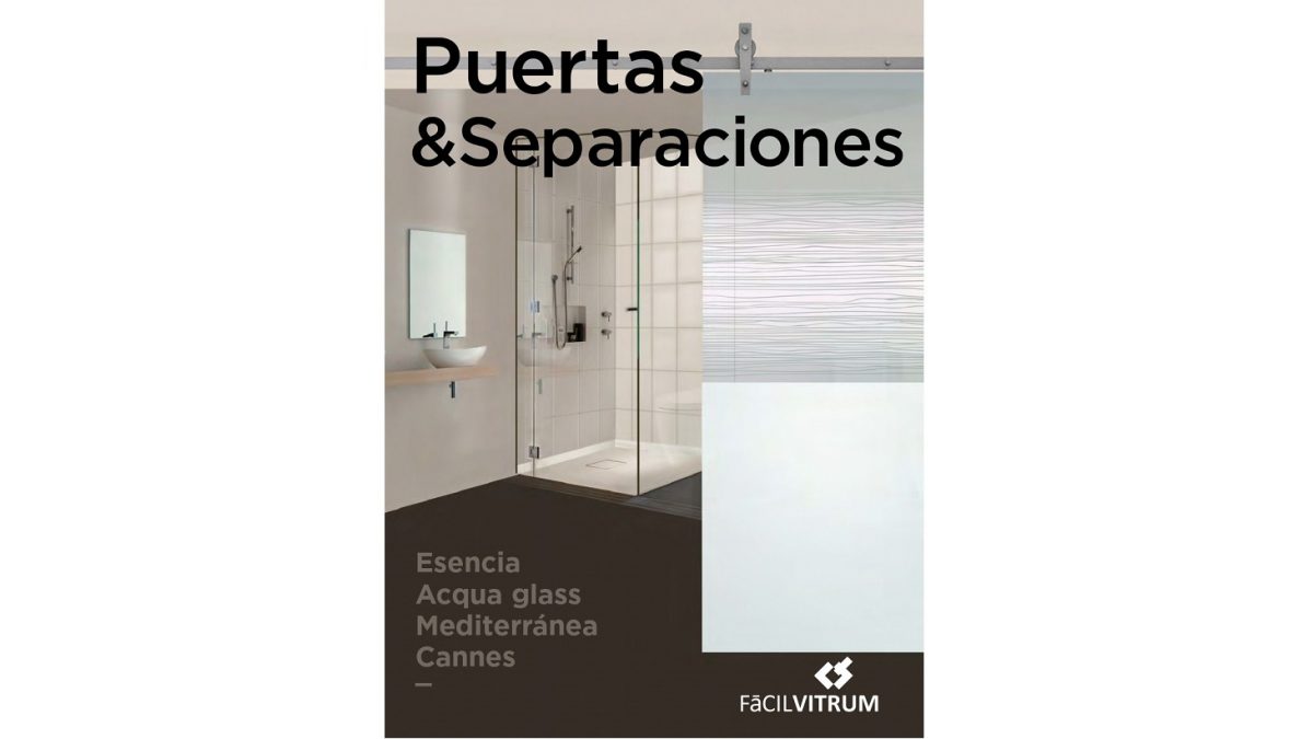 Portada Catálogo vidrio puertas separaciones Facilvitrum