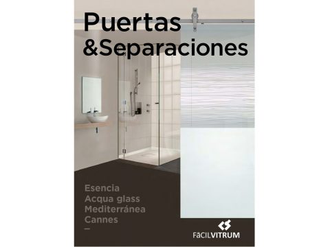 Portada Catálogo vidrio puertas separaciones Facilvitrum