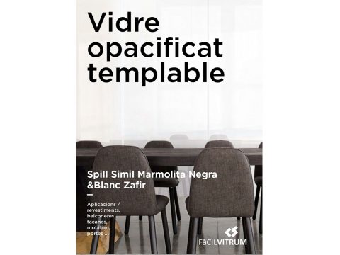 Portada Catàleg vidre opacificat templable marmolita Facilvitrum