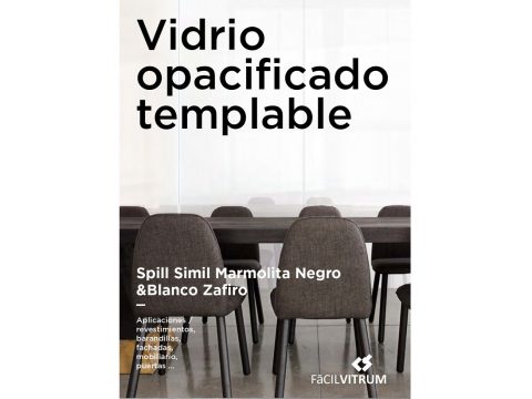 Portada Catálogo vidrio opacificado templable marmolita Facilvitrum